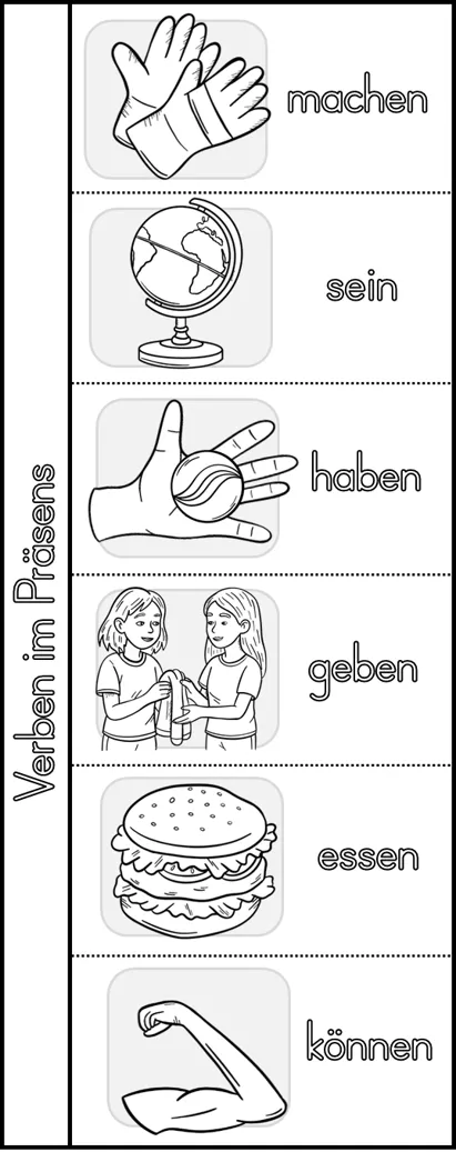 Bild in der Beschreibung des Unterrichtsmaterials Präsens - Einführung der Zeitform - Verben in der Personalform von Odd Bird & Company #1