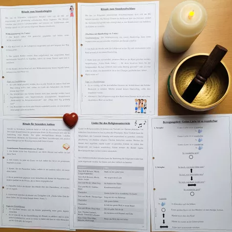 Bild in der Beschreibung des Unterrichtsmaterials Anfangsunterricht Religion Klasse 1 / 2 Grundschule Schulstart STARTPAKET von Helles Köpfchen #3