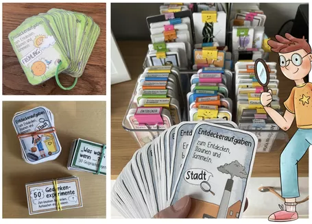 Bild in der Beschreibung des Unterrichtsmaterials 50 Entdeckerkarten Stadt / Dorf / Gemeinde Ausflüge Klassenfahrt von Doodleteacher #1