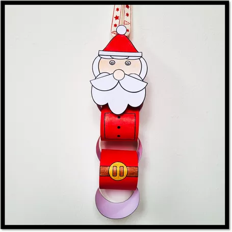 Bild in der Beschreibung des Unterrichtsmaterials Kunst Weihnachten / Weihnachtsmann basteln Grundschule von Helles Köpfchen #1