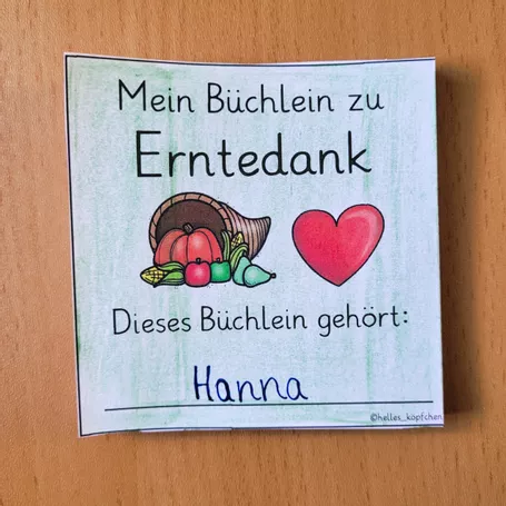 Bild in der Beschreibung des Unterrichtsmaterials Religion Erntedank Klasse 1 & 2 Grundschule - Leporello von Helles Köpfchen #2