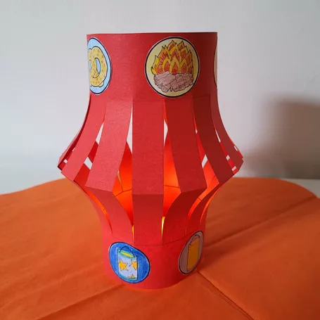 Bild in der Beschreibung des Unterrichtsmaterials Sankt Martin Kunst Grundschule / Tischlaterne basteln Deko von Helles Köpfchen #1