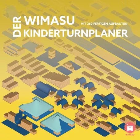 Bild in der Beschreibung des Unterrichtsmaterials Der Hallenplaner - Aufbauplaner über 300 Sportunterricht Grafiken von WIMASU #1