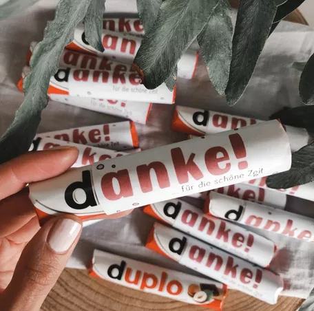 Bild in der Beschreibung des Unterrichtsmaterials Banderole Schokoriegel | Danke für die schöne Zeit! | Abschiedsgeschenk von Papillionis #1