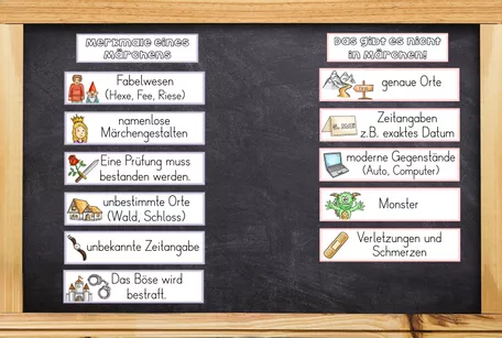 Bild in der Beschreibung des Unterrichtsmaterials Märchen - Merkmale - Tafelmaterial von Odd Bird & Company #1