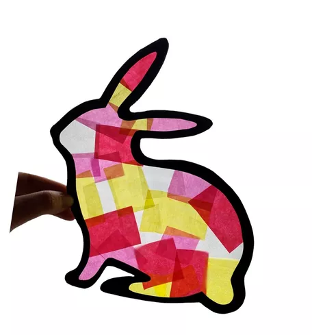 Bild in der Beschreibung des Unterrichtsmaterials Kunst - Fensterbilder für Frühling und Ostern mit Schritt für Schritt Anleitung von Odd Bird & Company #1