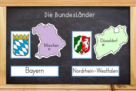 Bild in der Beschreibung des Unterrichtsmaterials Deutschland und Bundesländer - Bildkarten mit Sehenswürdigkeiten von Odd Bird & Company #1