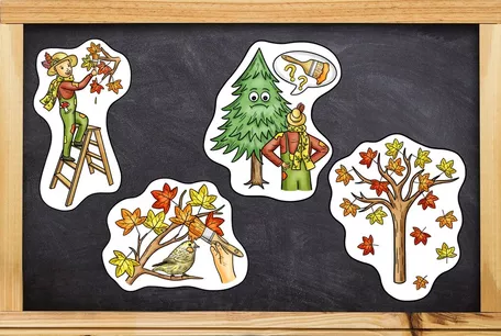 Bild in der Beschreibung des Unterrichtsmaterials Herbst Gedicht - Der Herbst steht auf der Leiter - große Lernwerkstatt von Odd Bird & Company #2