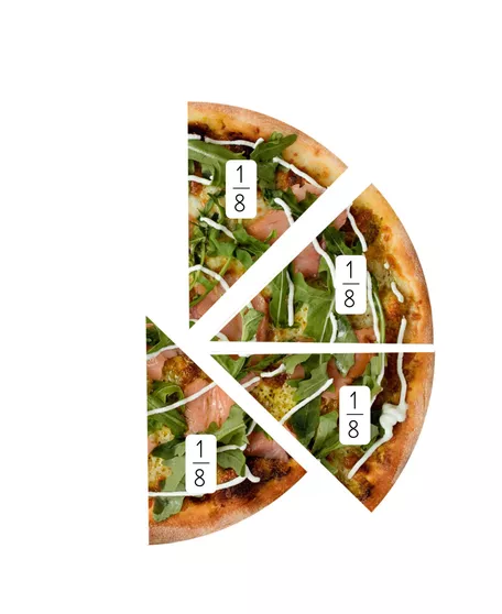 Bild in der Beschreibung des Unterrichtsmaterials Bildkarten - Pizza Brüche für die Einführung inklusive Cliparts von Odd Bird & Company #2
