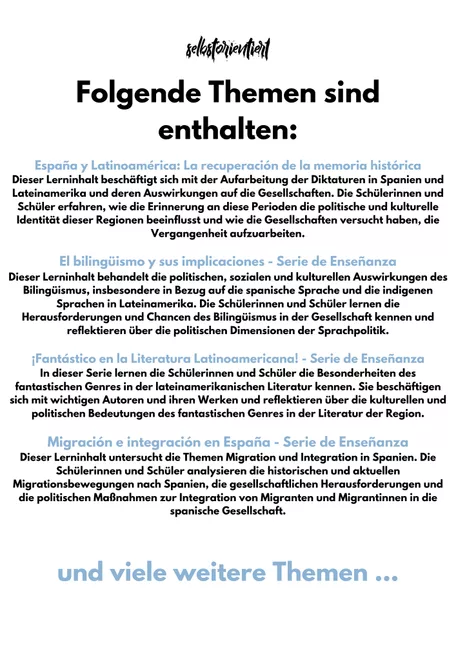 Bild in der Beschreibung des Unterrichtsmaterials Lehrplan im Fach Spanisch - Rheinland-Pfalz | GoST von selbstorientiert #1