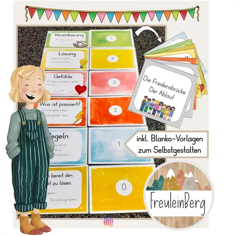 Bild in der Beschreibung des Unterrichtsmaterials Friedensbrücke - Soziales Lernen - Konflikt lösen von FreuleinBerg #3