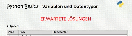 Bild in der Beschreibung des Unterrichtsmaterials Python Basics 1 - Variablen und Datentypen von Mr L #4