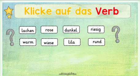 Bild in der Beschreibung des Unterrichtsmaterials Wortarten bestimmen: Interaktive PDF von Lehrerin mit Herz #6