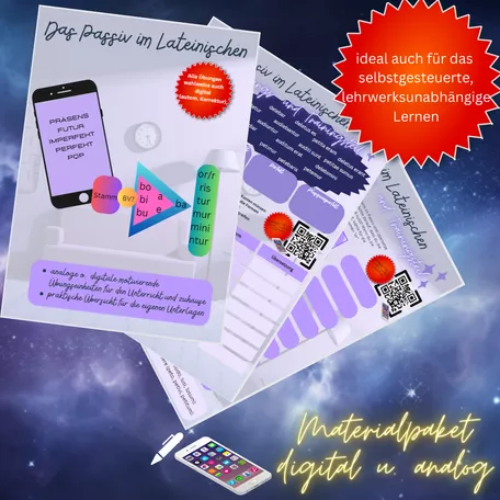 Bild in der Beschreibung des Unterrichtsmaterials Arbeitsblätter Passiv im Lateinischen (inkl. digitaler Übungen) von RepetitioDigitalis #1