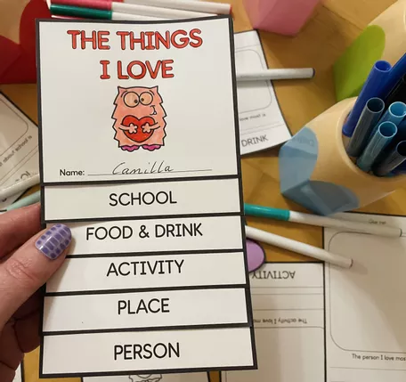 Bild in der Beschreibung des Unterrichtsmaterials Valentine