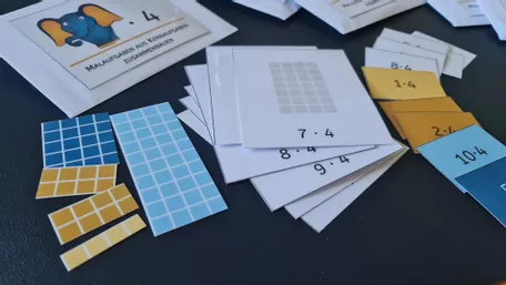 Bild in der Beschreibung des Unterrichtsmaterials Einmaleins - Malaufgaben aus Kernaufgaben zusammensetzen von LernArt #1