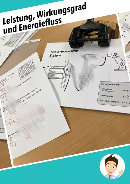 Bild in der Beschreibung des Unterrichtsmaterials 90 min konzentrierter Unterricht zum Thema Leistung und Wirkungsgrad von Christoph #1