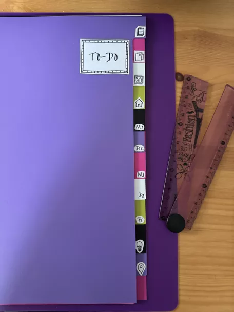 Bild in der Beschreibung des Unterrichtsmaterials Ordnerregister für das Schuljahr von DenkAnstoß #2