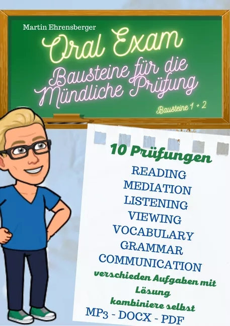 Bild in der Beschreibung des Unterrichtsmaterials Materialpaket - Bausteine Mündliche Prüfung - 10 Oral Exams von Martin Ehrensberger #1