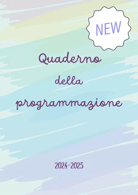 Bild in der Beschreibung des Unterrichtsmaterials NUOVO QUADERNO della PROGRAMMAZIONE 24/25 von Vita di scuola by BussolaScuola & Classe a Colori #1
