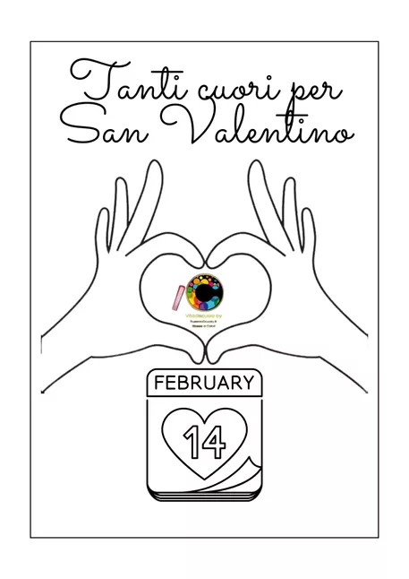 Bild in der Beschreibung des Unterrichtsmaterials TANTI CUORI PER SAN VALENTINO von Vita di scuola by BussolaScuola & Classe a Colori #1