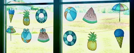 Bild in der Beschreibung des Unterrichtsmaterials Sommerdeko Klassenzimmer - 6 Motive von The Growing Firsties #1