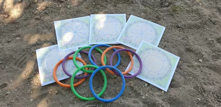 Bild in der Beschreibung des Unterrichtsmaterials Mandalas im Roundpen - Material für Reittherapie und Reitpädagogik von Seppiswelt #1