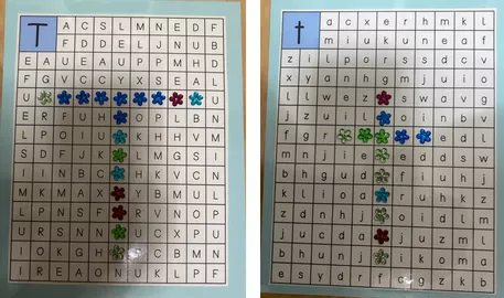 Bild in der Beschreibung des Unterrichtsmaterials Stationen zur Buchstabeneinführung Tt von sarahs.vs.material #1