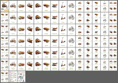 Bild in der Beschreibung des Unterrichtsmaterials Fichas transportes LETRA IMPRENTA ES-EN ANIMACIÓN Vol.2 von Lola Pirindola #1