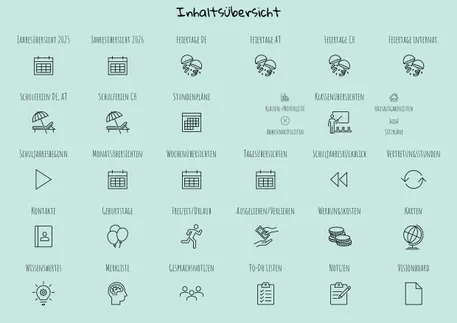 Bild in der Beschreibung des Unterrichtsmaterials 🐨 koalaplan Lehrerkalender 2025/26 digital von koalaplan #1