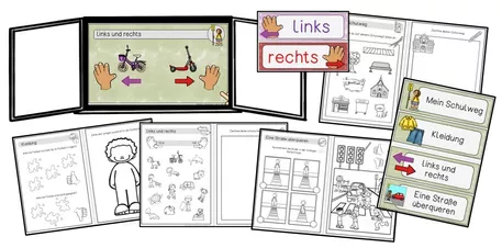 Bild in der Beschreibung des Unterrichtsmaterials Sicher zur Schule (Verkehrserziehung) - Klasse 1 von Frau Espunkt #1