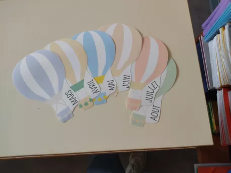 Bild in der Beschreibung des Unterrichtsmaterials affichage montgolfières anniversaire von la classe de juliette #1