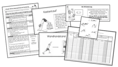 Bild in der Beschreibung des Unterrichtsmaterials Turnen in der Grundschule - Der Handstand von Frau Espunkt #1