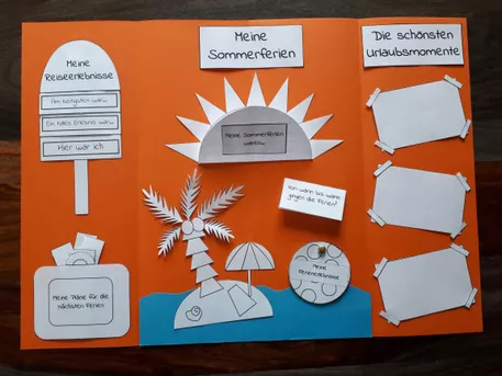 Bild in der Beschreibung des Unterrichtsmaterials Lapbook: Meine Sommerferien waren... - Sommerferien Rückblick von Mindful School Life #1