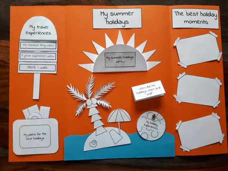 Bild in der Beschreibung des Unterrichtsmaterials Lapbook: My summer holidays were... - Summer holidays review von Mindful School Life #1