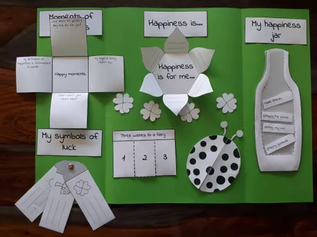 Bild in der Beschreibung des Unterrichtsmaterials Happiness: Lapbook von Mindful School Life #1