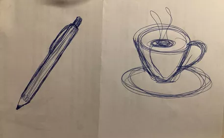 Bild in der Beschreibung des Unterrichtsmaterials Warm-Up Einlinienzeichnungen Kunst von slay_teaching #1