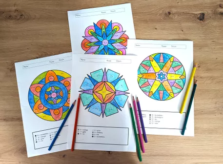 Bild in der Beschreibung des Unterrichtsmaterials Rechenmandalas bis 10 & 20 – Addition & Subtraktion (mit und ohne Zehnerübergang, Klasse 1/2) von JBC Kids #1
