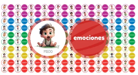 Bild in der Beschreibung des Unterrichtsmaterials Emocionario memoria. Un juego para emparejar emociones von Lola Pirindola #1