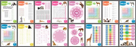 Bild in der Beschreibung des Unterrichtsmaterials PACK Tablas de Multiplicar del 6 al 10 von Lola Pirindola #5