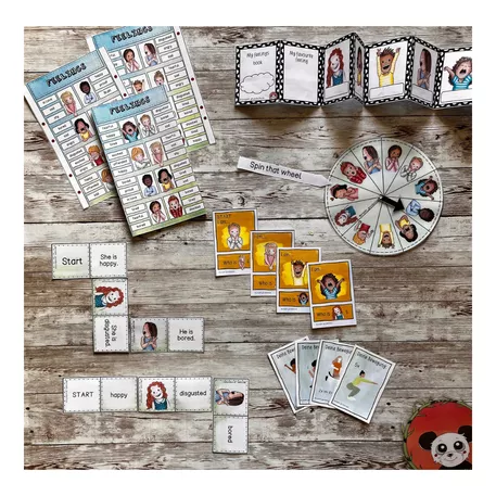 Bild in der Beschreibung des Unterrichtsmaterials Bundle/Materialpaket "feelings" - Englisch von projekt_grundschule #1
