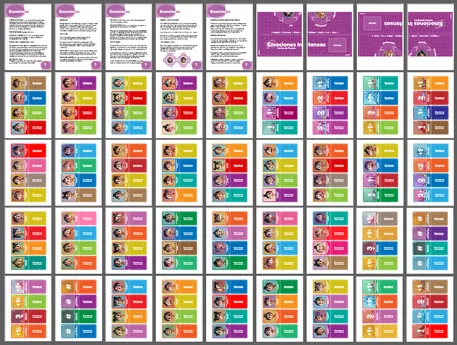Bild in der Beschreibung des Unterrichtsmaterials Estrategia Emocional. Juego emociones INTENSAS von Lola Pirindola #4