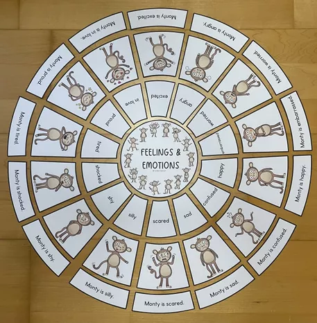 Bild in der Beschreibung des Unterrichtsmaterials Feelings & Emotions - Montessori Circle von Camilla
