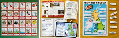 Bild in der Beschreibung des Unterrichtsmaterials THE UNITED KINGDOM - English Bundle von MyTeachingFactory #1