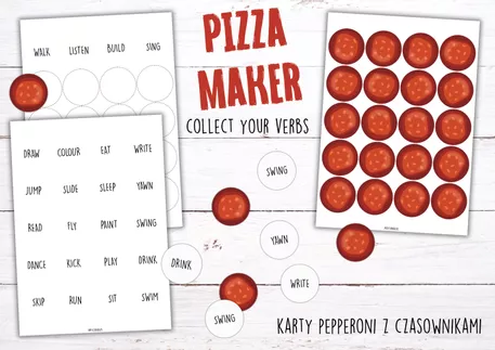 Bild in der Beschreibung des Unterrichtsmaterials PIZZA MAKER MEMORY GAME – gra do druku von Patyczanka #1