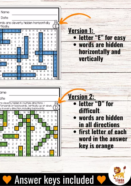 Bild in der Beschreibung des Unterrichtsmaterials XXL Word Search Puzzle (Chess) | Ajedrez Inglés von SIMBA Trainers Education #1