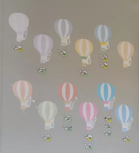 Bild in der Beschreibung des Unterrichtsmaterials affichage montgolfières anniversaire von la classe de juliette #2