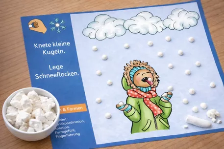 Bild in der Beschreibung des Unterrichtsmaterials Winter-Knetkartei – Feinmotorik mit Knete spielerisch fördern von DieRelitante #1