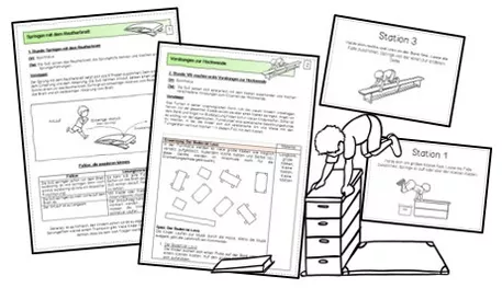 Bild in der Beschreibung des Unterrichtsmaterials Turnen in der Grundschule - Die Hockwende von Frau Espunkt #1