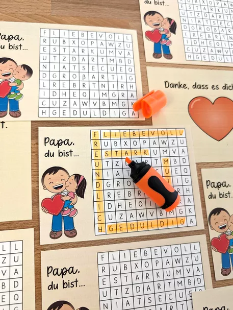 Bild in der Beschreibung des Unterrichtsmaterials Vatertag Geschenk / Grußkarten von Brighter Day Classroom #1